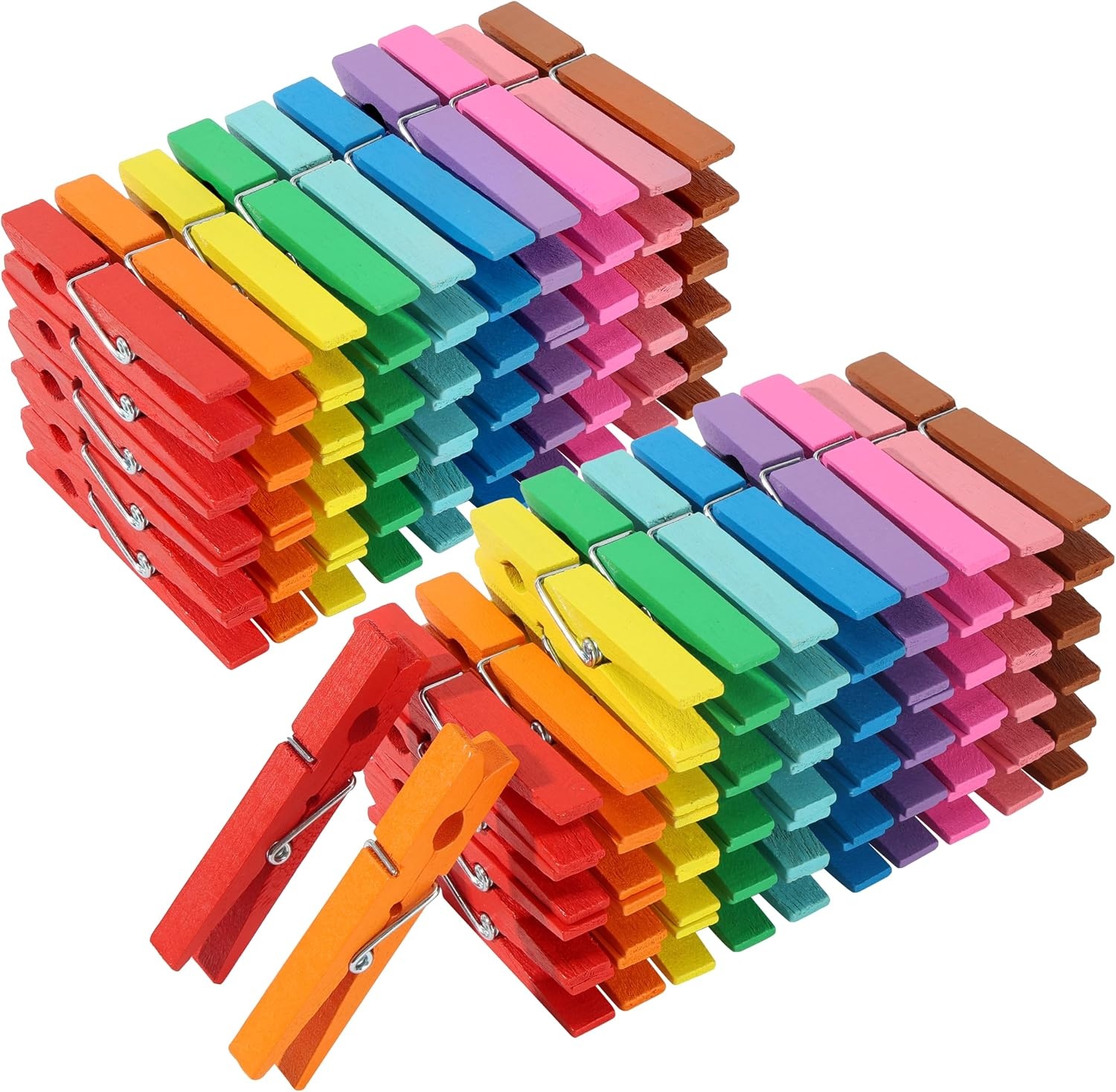 image:imageMr Pen Mini Wooden Clothes Pins for Photo 1 Inch 150 Pack  Small Clothespins with 10 Meter Jute Twine for Labeling Plants Gift Tags Tiny Crafts Photo Display DecorationBright Colors