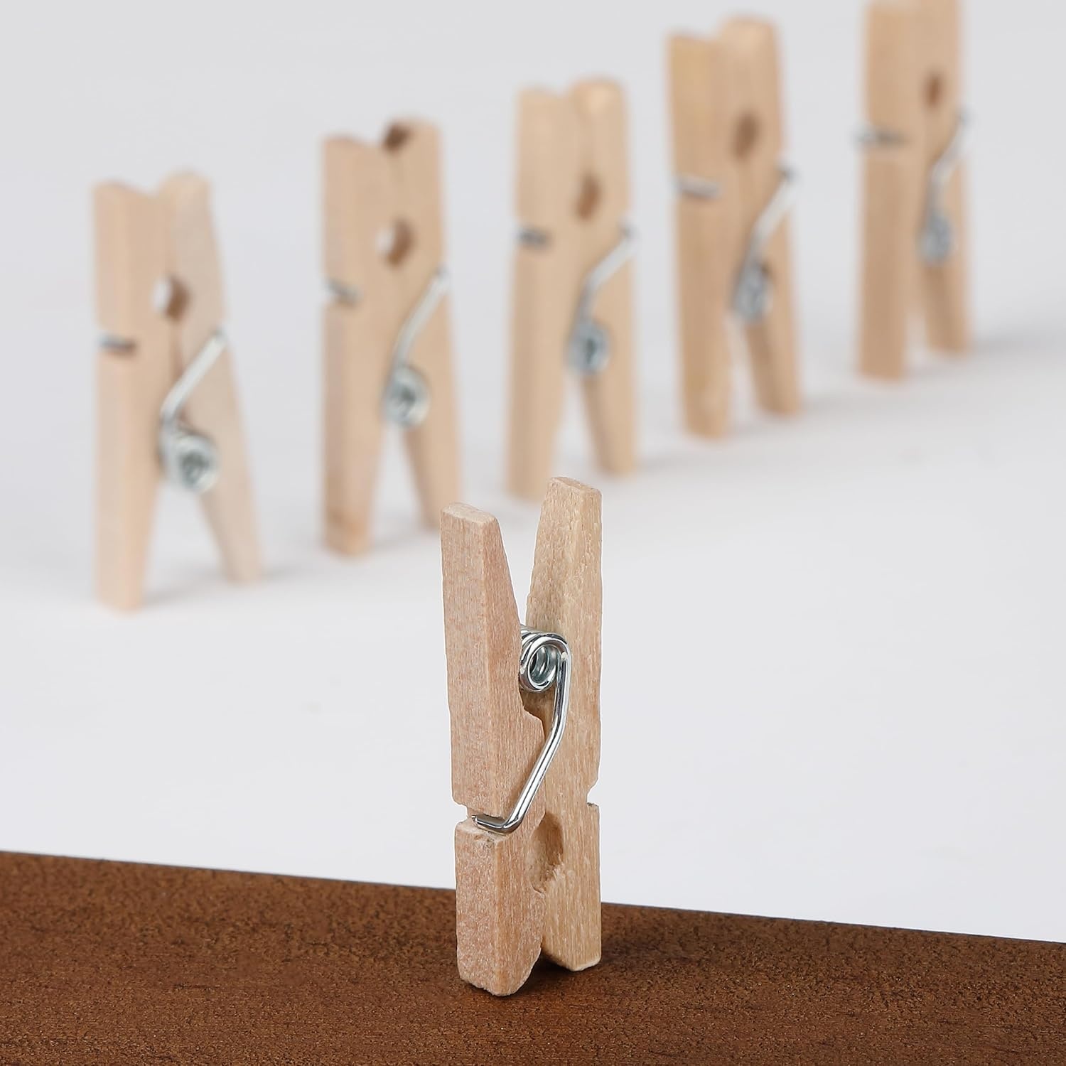 image:imageMr Pen Mini Wooden Clothes Pins for Photo 1 Inch 150 Pack  Small Clothespins with 10 Meter Jute Twine for Labeling Plants Gift Tags Tiny Crafts Photo Display DecorationWood