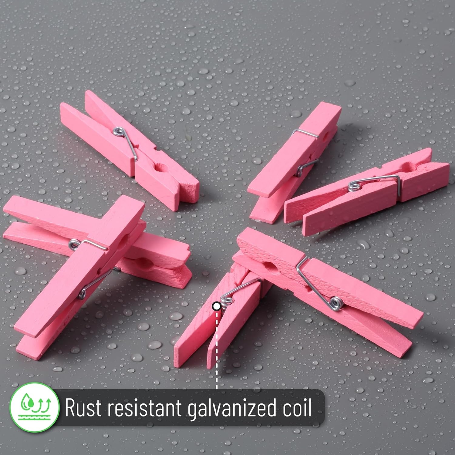 image:imageMr Pen Mini Wooden Clothes Pins for Photo 1 Inch 150 Pack  Small Clothespins with 10 Meter Jute Twine for Labeling Plants Gift Tags Tiny Crafts Photo Display DecorationPink