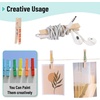 image:imageMr Pen Mini Wooden Clothes Pins for Photo 1 Inch 150 Pack  Small Clothespins with 10 Meter Jute Twine for Labeling Plants Gift Tags Tiny Crafts Photo Display DecorationWood