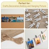 image:imageMr Pen Mini Wooden Clothes Pins for Photo 1 Inch 150 Pack  Small Clothespins with 10 Meter Jute Twine for Labeling Plants Gift Tags Tiny Crafts Photo Display DecorationWhite