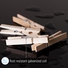 image:imageMr Pen Mini Wooden Clothes Pins for Photo 1 Inch 150 Pack  Small Clothespins with 10 Meter Jute Twine for Labeling Plants Gift Tags Tiny Crafts Photo Display DecorationWood