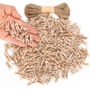image:imageMr Pen Mini Wooden Clothes Pins for Photo 1 Inch 150 Pack  Small Clothespins with 10 Meter Jute Twine for Labeling Plants Gift Tags Tiny Crafts Photo Display DecorationWood