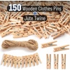 image:imageMr Pen Mini Wooden Clothes Pins for Photo 1 Inch 150 Pack  Small Clothespins with 10 Meter Jute Twine for Labeling Plants Gift Tags Tiny Crafts Photo Display DecorationWood