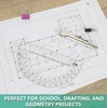 image:imageMr Pen Compass and Protractor Set Metal Math Compass with Refills 6 Inch Protractor Plastic Drawing Tool Student Geometry Math Set for Students School Art Drafting