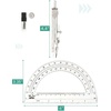 image:imageMr Pen Compass and Protractor Set Metal Math Compass with Refills 6 Inch Protractor Plastic Drawing Tool Student Geometry Math Set for Students School Art Drafting