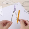 image:imageMr Pen Geometry Set 13 pcs 3 Metal Compasses Protractor 6 Ruler  45 amp 3060 Set Squares Pencils Lead Refills Sharpener amp Eraser for Math Drafting amp Classroom UsePurple