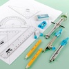 image:imageMr Pen Geometry Set 13 pcs 3 Metal Compasses Protractor 6 Ruler  45 amp 3060 Set Squares Pencils Lead Refills Sharpener amp Eraser for Math Drafting amp Classroom UseBlue