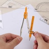 image:imageMr Pen Geometry Set 13 pcs 3 Metal Compasses Protractor 6 Ruler  45 amp 3060 Set Squares Pencils Lead Refills Sharpener amp Eraser for Math Drafting amp Classroom UseOrange