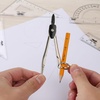 image:imageMr Pen Geometry Set 13 pcs 3 Metal Compasses Protractor 6 Ruler  45 amp 3060 Set Squares Pencils Lead Refills Sharpener amp Eraser for Math Drafting amp Classroom UseBlack