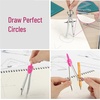 image:imageMr Pen Geometry Set 13 pcs 3 Metal Compasses Protractor 6 Ruler  45 amp 3060 Set Squares Pencils Lead Refills Sharpener amp Eraser for Math Drafting amp Classroom UsePink