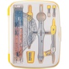 image:imageMr Pen Geometry Set 13 pcs 3 Metal Compasses Protractor 6 Ruler  45 amp 3060 Set Squares Pencils Lead Refills Sharpener amp Eraser for Math Drafting amp Classroom UseYellow