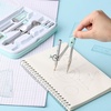 image:imageMr Pen Geometry Set 13 pcs 3 Metal Compasses Protractor 6 Ruler  45 amp 3060 Set Squares Pencils Lead Refills Sharpener amp Eraser for Math Drafting amp Classroom UseGreen
