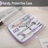 image:imageMr Pen Geometry Set 13 pcs 3 Metal Compasses Protractor 6 Ruler  45 amp 3060 Set Squares Pencils Lead Refills Sharpener amp Eraser for Math Drafting amp Classroom UsePurple