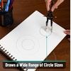 image:imageMr Pen Professional Compass for Geometry Extra Lead Black Metal Compass Drawing Tool for Students Drafting and Engineering Technical Drawings Circles and Geometry Projects