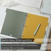 image:imageMr Pen 3 Ring Binder Dividers with Tabs 2 Sets 6 PackSet Letter Size  12 Pack Spring Colors Plastic 6 Tab Dividers for 3 Ring Binder with 12 pcs LabelsEarthlight