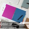 image:imageMr Pen 3 Ring Binder Dividers with Tabs 2 Sets 6 PackSet Letter Size  12 Pack Spring Colors Plastic 6 Tab Dividers for 3 Ring Binder with 12 pcs LabelsEnergetic