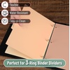 image:imageMr Pen 3 Ring Binder Dividers with Tabs 2 Sets 6 PackSet Letter Size  12 Pack Spring Colors Plastic 6 Tab Dividers for 3 Ring Binder with 12 pcs LabelsBoho