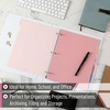 image:imageMr Pen 3 Ring Binder Dividers with Tabs 2 Sets 6 PackSet Letter Size  12 Pack Spring Colors Plastic 6 Tab Dividers for 3 Ring Binder with 12 pcs LabelsMisty