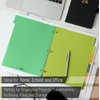 image:imageMr Pen 3 Ring Binder Dividers with Tabs 2 Sets 6 PackSet Letter Size  12 Pack Spring Colors Plastic 6 Tab Dividers for 3 Ring Binder with 12 pcs LabelsForest