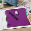 image:imageMr Pen 3 Ring Binder Dividers with Tabs 2 Sets 6 PackSet Letter Size  12 Pack Spring Colors Plastic 6 Tab Dividers for 3 Ring Binder with 12 pcs LabelsEnergetic