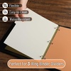 image:imageMr Pen 3 Ring Binder Dividers with Tabs 2 Sets 6 PackSet Letter Size  12 Pack Spring Colors Plastic 6 Tab Dividers for 3 Ring Binder with 12 pcs LabelsVintage