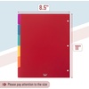 image:imageMr Pen 3 Ring Binder Dividers with Tabs 2 Sets 6 PackSet Letter Size  12 Pack Spring Colors Plastic 6 Tab Dividers for 3 Ring Binder with 12 pcs LabelsEnergetic