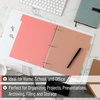 image:imageMr Pen 3 Ring Binder Dividers with Tabs 2 Sets 6 PackSet Letter Size  12 Pack Spring Colors Plastic 6 Tab Dividers for 3 Ring Binder with 12 pcs LabelsBoho