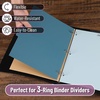 image:imageMr Pen 3 Ring Binder Dividers with Tabs 2 Sets 6 PackSet Letter Size  12 Pack Spring Colors Plastic 6 Tab Dividers for 3 Ring Binder with 12 pcs LabelsRetro