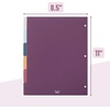 image:imageMr Pen 3 Ring Binder Dividers with Tabs 2 Sets 6 PackSet Letter Size  12 Pack Spring Colors Plastic 6 Tab Dividers for 3 Ring Binder with 12 pcs LabelsRetro