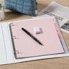 image:imageMr Pen 3 Ring Binder Dividers with Tabs 2 Sets 6 PackSet Letter Size  12 Pack Spring Colors Plastic 6 Tab Dividers for 3 Ring Binder with 12 pcs LabelsMisty