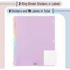 image:imageMr Pen Large Write amp Erase Tabs Dividers for 3 Ring Binder 9x11 8 pcs Aesthetic Pastels Binder Divider Durable Plastic Dividers for 3 Ring Binder for Student Office School Supplies