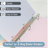 image:imageMr Pen Large Write amp Erase Tabs Dividers for 3 Ring Binder 9x11 8 pcs Aesthetic Pastels Binder Divider Durable Plastic Dividers for 3 Ring Binder for Student Office School Supplies