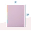 image:imageMr Pen Large Write amp Erase Tabs Dividers for 3 Ring Binder 9x11 8 pcs Aesthetic Pastels Binder Divider Durable Plastic Dividers for 3 Ring Binder for Student Office School Supplies