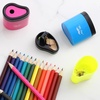 image:imageMr Pen Manual Pencil Sharpeners 12 Pack Colorful  Portable Handheld Pencil Sharpeners with SnapOn Lid for Kids School Office Home Adults Students ClassMulticolor
