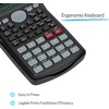 image:imageMr Pen Scientific Calculators Blue 2 Line Display Fraction and Statistics Calculator for School College and High SchoolBlack