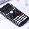 image:imageMr Pen Scientific Calculators Blue 2 Line Display Fraction and Statistics Calculator for School College and High SchoolBlack