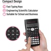 image:imageMr Pen Scientific Calculators Blue 2 Line Display Fraction and Statistics Calculator for School College and High SchoolBlack