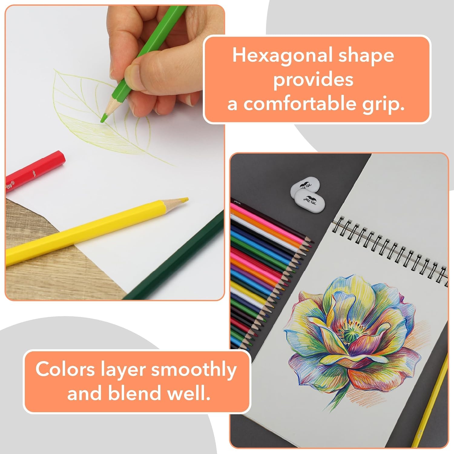 image:imageMr Pen Bulk Colored Pencils for Kids 12 ColorsSet 36 Sets Soft Core  PreSharpened Color Pencils Bulk for Adult Coloring Book Drawing Sketching Classroom Prizes Kids Party Favors24 Sets
