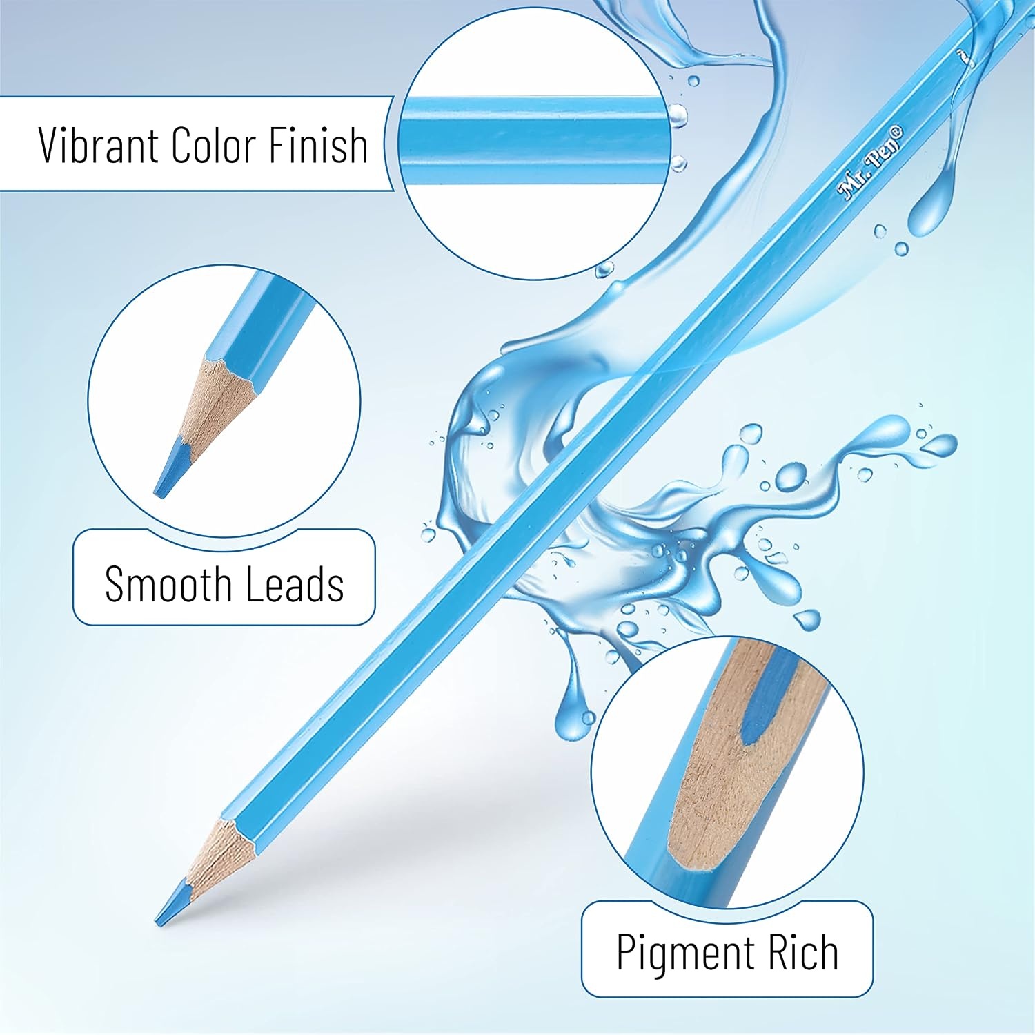 image:imageMr Pen Bulk Colored Pencils for Kids 12 ColorsSet 36 Sets Soft Core  PreSharpened Color Pencils Bulk for Adult Coloring Book Drawing Sketching Classroom Prizes Kids Party Favors1 Set