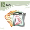 image:imageMr Pen Reusable Dry Erase Pocket Sleeves 10 x 14 12 Pack Black  Clear Plastic Sheet Protectors Teacher School Classroom SuppliesAutumn