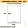image:imageMr Pen Reusable Dry Erase Pocket Sleeves 10 x 14 12 Pack Black  Clear Plastic Sheet Protectors Teacher School Classroom SuppliesBlack