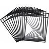 image:imageMr Pen Reusable Dry Erase Pocket Sleeves 10 x 14 12 Pack Black  Clear Plastic Sheet Protectors Teacher School Classroom SuppliesBlack