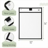 image:imageMr Pen Reusable Dry Erase Pocket Sleeves 10 x 14 12 Pack Black  Clear Plastic Sheet Protectors Teacher School Classroom SuppliesBlack