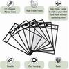 image:imageMr Pen Reusable Dry Erase Pocket Sleeves 10 x 14 12 Pack Black  Clear Plastic Sheet Protectors Teacher School Classroom SuppliesBlack