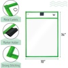 image:imageMr Pen Reusable Dry Erase Pocket Sleeves 10 x 14 12 Pack Black  Clear Plastic Sheet Protectors Teacher School Classroom SuppliesBright  Pastel Colors