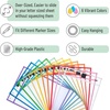 image:imageMr Pen Reusable Dry Erase Pocket Sleeves 10 x 14 12 Pack Black  Clear Plastic Sheet Protectors Teacher School Classroom SuppliesBright  Pastel Colors