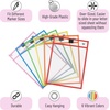 image:imageMr Pen Reusable Dry Erase Pocket Sleeves 10 x 14 12 Pack Black  Clear Plastic Sheet Protectors Teacher School Classroom SuppliesBright Colors