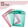 image:imageMr Pen Reusable Dry Erase Pocket Sleeves 10 x 14 12 Pack Black  Clear Plastic Sheet Protectors Teacher School Classroom SuppliesCoral