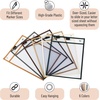image:imageMr Pen Reusable Dry Erase Pocket Sleeves 10 x 14 12 Pack Black  Clear Plastic Sheet Protectors Teacher School Classroom SuppliesDesert Dusk